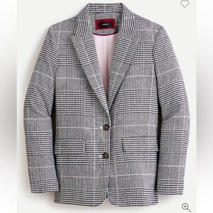 J.Crew‎ Boyfriend Blazer Plaid Italian Wool